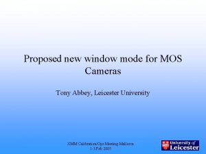 Proposed new window mode for MOS Cameras Tony