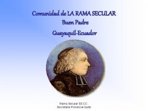 Comunidad de LA RAMA SECULAR Buen Padre GuayaquilEcuador