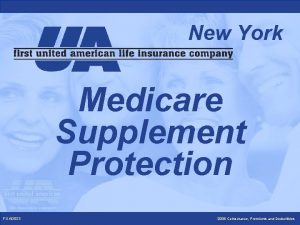 New York Medicare Supplement Protection FUA 0833 2008