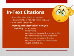 Other Notes and Tricky Tips Typically the citation