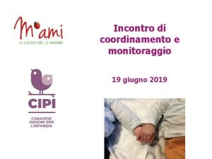 Incontro di coordinamento e monitoraggio 19 giugno 2019