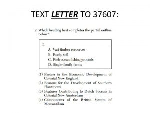 TEXT LETTER TO 37607 UNIT 7 PROGRESSIVE ERA