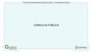 CONSULTA PBLICA Proyecto de ampliacin de la planta