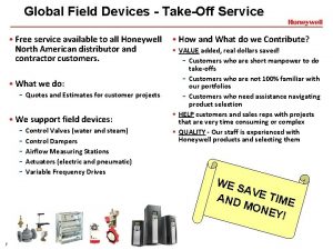 Global Field Devices TakeOff Service Free service available