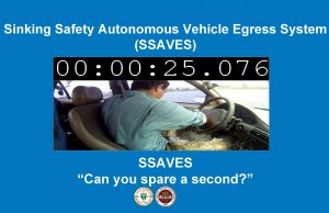Sinking Safety Autonomous Vehicle Egress System SSAVES SSAVES
