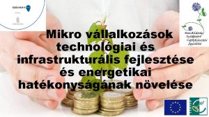 Mikro vllalkozsok technolgiai s infrastrukturlis fejlesztse s energetikai