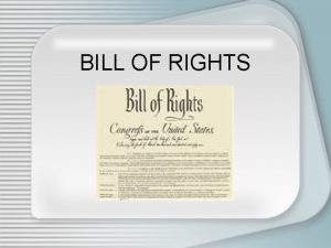 BILL OF RIGHTS AMENDMENT 1 FREEDOM OF RELIGION
