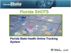 Florida SHOTS Florida State Health Online Tracking System