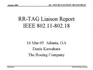 January 2005 doc IEEE 802 11 05 0243