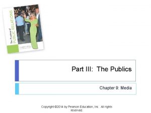 Part III The Publics Chapter 9 Media Copyright