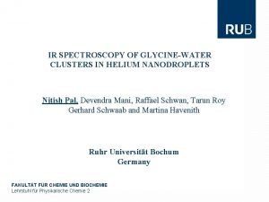 IR SPECTROSCOPY OF GLYCINEWATER CLUSTERS IN HELIUM NANODROPLETS