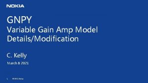 GNPY Variable Gain Amp Model DetailsModification C Kelly