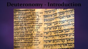 Deuteronomy Introduction Deuteronomy Introduction Deuteronomy Introduction Deuteronomy Introduction