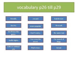 vocabulary p 26 till p 29 freundlich friendlynett