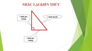 NHC LI KIN THC B Cnh gc vung
