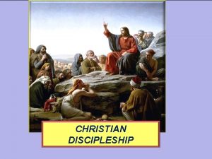 CHRISTIAN DISCIPLESHIP Gifts of the Spirit Or Spiritual