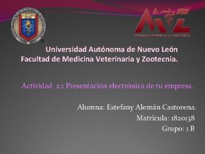 Universidad Autnoma de Nuevo Len Facultad de Medicina