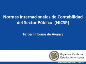 Normas Internacionales de Contabilidad del Sector Pblico NICSP