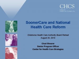 Sooner Care and National Health Care Reform Oklahoma