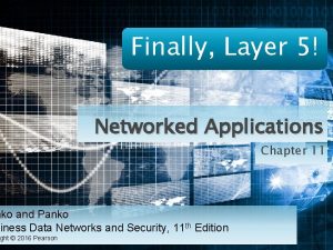 Finally Layer 5 Networked Applications nko and Panko