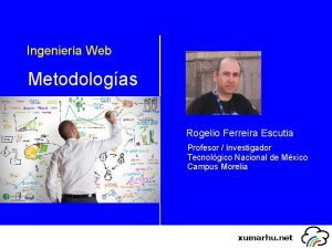 Ingeniera Web Metodologas Rogelio Ferreira Escutia Profesor Investigador