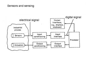 Sensors and sensing electrical signal digital signal LEGO