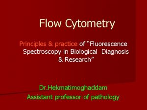 Flow Cytometry Principles practice of Fluorescence Spectroscopy in