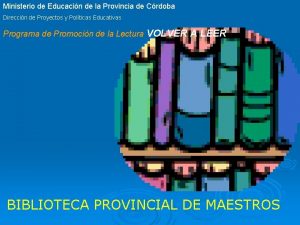 Ministerio de Educacin de la Provincia de Crdoba