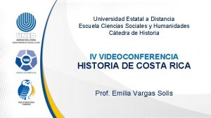 Universidad Estatal a Distancia Escuela Ciencias Sociales y