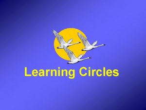 Learning Circles What is Learning Circles vs How