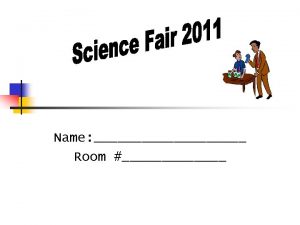 Science Fair Contract n By signing below I