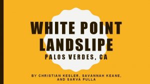 WHITE POINT LANDSLIPE PALOS VERDES CA BY CHRISTIAN