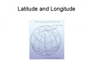 Latitude and Longitude lines run eastwest but they