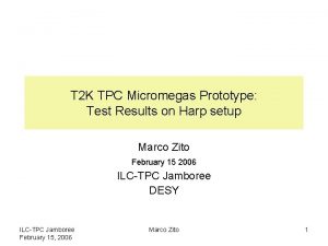 T 2 K TPC Micromegas Prototype Test Results