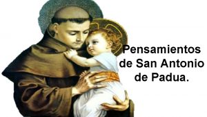 Pensamientos de San Antonio de Padua Jess es