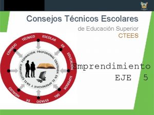 Consejos Tcnicos Escolares de Educacin Superior CTEES Emprendimiento