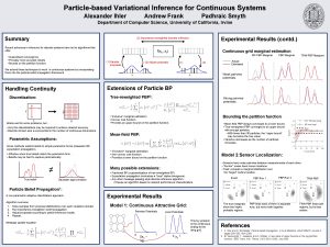 Particlebased Variational Inference for Continuous Systems Alexander Ihler