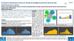 5519 Evolucin Nutricional en nios con atresia de