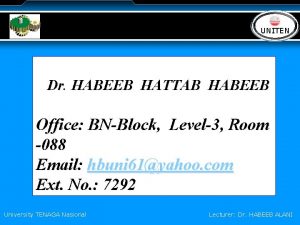 LOGO UNITEN Dr HABEEB HATTAB HABEEB Office BNBlock