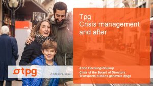 Tpg Crisis management and after April 23 rd