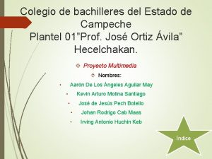 Colegio de bachilleres del Estado de Campeche Plantel