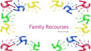 Family Recourses Bayley Savage INTASC Standard Rationale INTASC