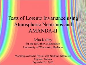 Tests of Lorentz Invariance using Atmospheric Neutrinos and