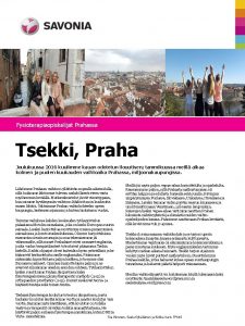 Fysioterapiaopiskelijat Prahassa Tsekki Praha Joulukuussa 2016 kuulimme kauan