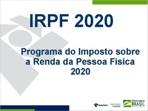 IRPF 2020 Programa do Imposto sobre a Renda