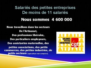 Salaris des petites entreprises De moins de 11