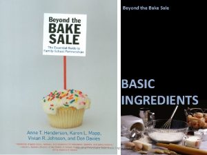 Beyond the Bake Sale BASIC INGREDIENTS Beyond The