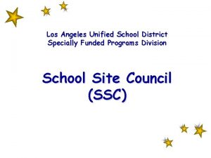 Los Angeles Unified School District Specially Funded Programs