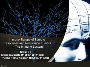 Immune Escape of Tumors Responses and Resistance Tumors