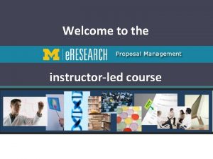 Welcome to the instructorled course 2 Getting Started
